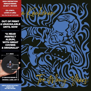 Jorma Kaukonen - Too Many Years LP (Blue & Brown Marble Vinyl) (MARKDOWN)