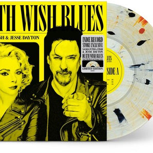 Samantha Fish/Jesse Dayton - Death Wish Blues LP (Clear w/ Black & Orange Swirl Vinyl)