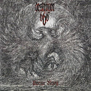 Destroyer 666 - Phoenix Rising LP (White and Black Mixed Vinyl) (MARKDOWN)