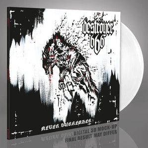 Destroyer 666 - Never Surrender LP (White Vinyl) (MARKDOWN)