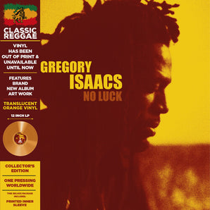 Gregory Isaacs - No Luck LP (Orange Vinyl) (MARKDOWN)