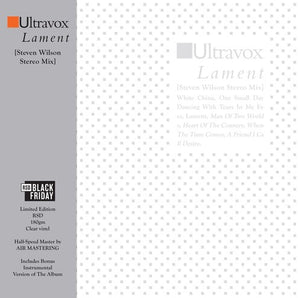 Ultravox - Lament LP (Steven Wilson Stereo Mix) (RSDBF2024) (MARKDOWN)