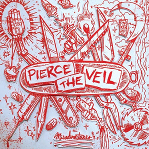 Pierce The Veil - Misadventures LP (Silver w/ Red Splatter Vinyl)