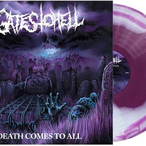 Gates To Hell - Death Comes To All LP (Purple White Swirl VInyl)