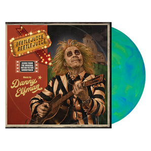 Beetlejuice Beetlejuice (Danny Elfman) *Score Album* - Soundtrack LP (lime green and blue hand poured vinyl)