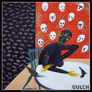 Gulch - Burning Desire To Draw Last Breath//Demolition Of Human Construct 12" EP (Clear with Black And White Marble Vinyl)