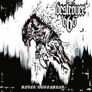 Destroyer 666 - Never Surrender LP (White Vinyl) (MARKDOWN)