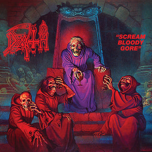 Death - Scream Bloody Gore LP (Tri-Color Merge w/ Splatter Vinyl & Silver Foil Laminated Jacket)